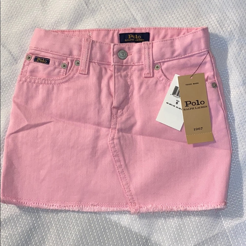Polo Ralph Lauren Denim Skirt Pink size 6